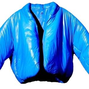 YEEZY GAP BLUE ROUND JACKET - SIZE MEDIUM